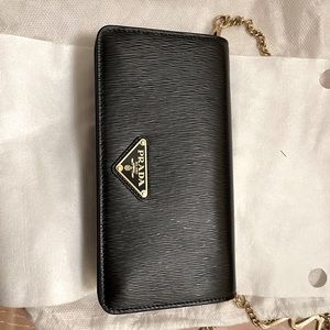 Prada chain wallet